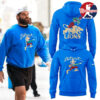 Detroit Lions Retro Mascot Blue Hoodie