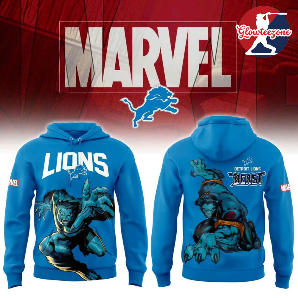 Detroit Lions The Beast Marvel Limited Edition Hoodie