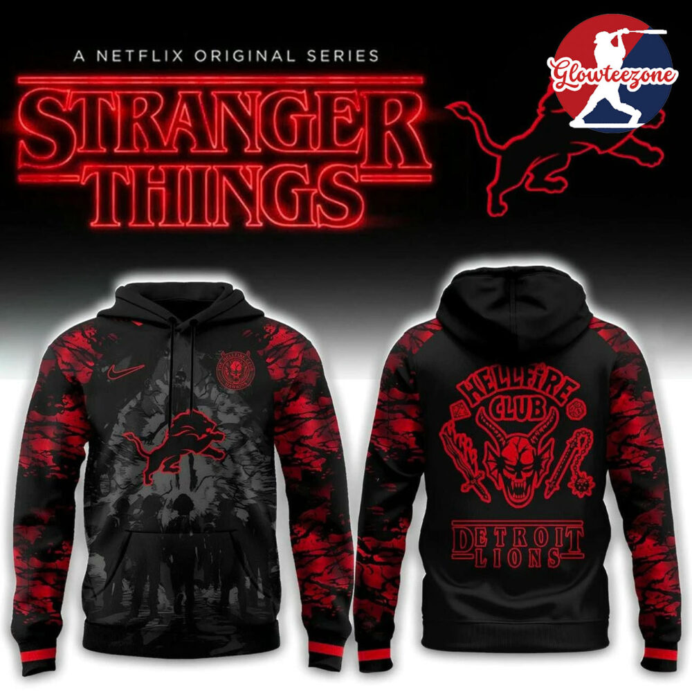 Detroit Lions x Stranger Things Edition Hoodie