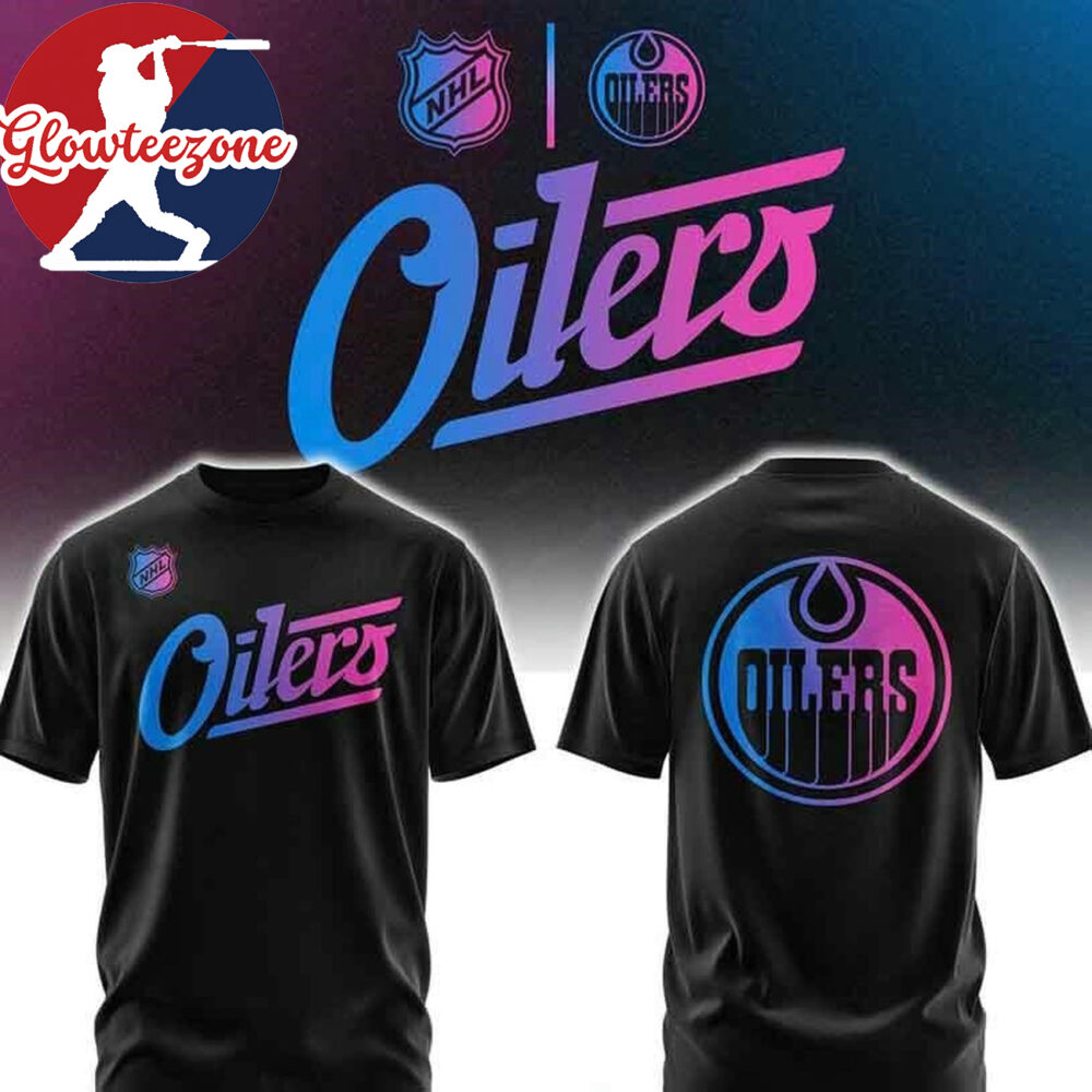 Edmonton Oilers Cyberpunk Vibe 2026 Night Two Sided Shirt