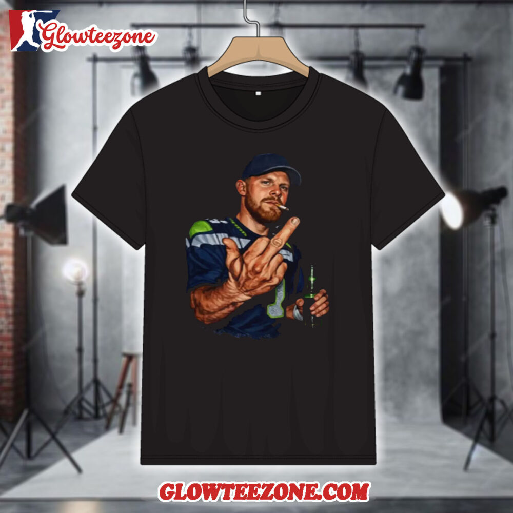 Ernest Jones Funny Sam Darnold Seattle Seahawks Middle Finger Unisex T Shirt 1