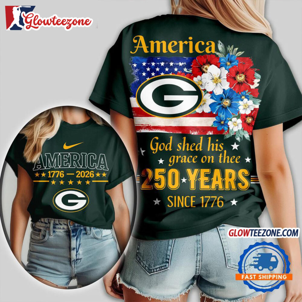 Green Bay Packers America God Shed His Grace On Thee Unisex T Shirt