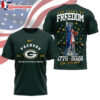 Green Bay Packers NFL 250 Years of American Freedom Logo 3D T-Shirt Sweatshirt Hoodie 1 Green Bay Packers NFL 250 Years of American Freedom Logo 3D T Shirt Sweatshirt Hoodie