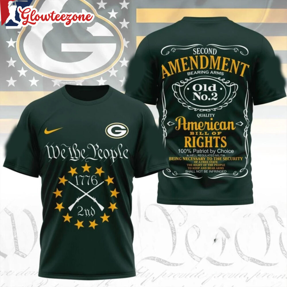 Green Bay Packers NFL We The People 1779 2nd Second Amendment Logo All Over Print Shirt