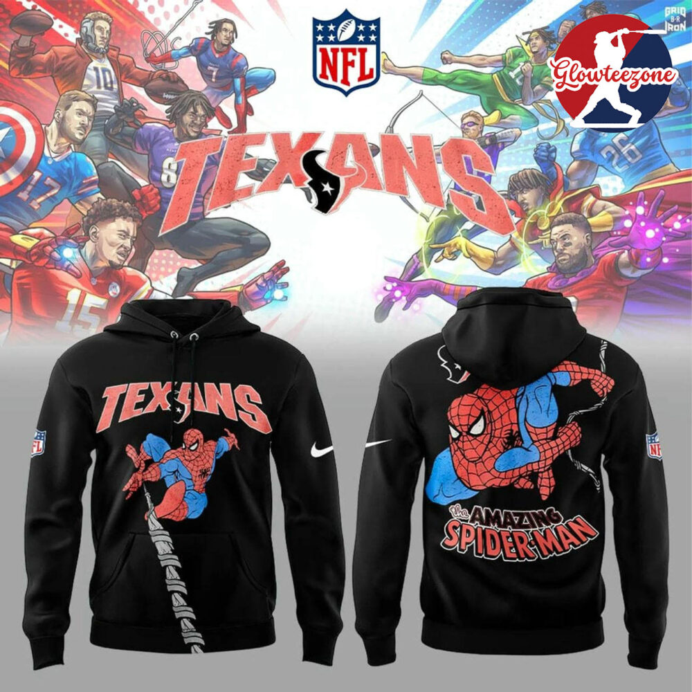 Houston Texans x Spider man Edition Hoodie
