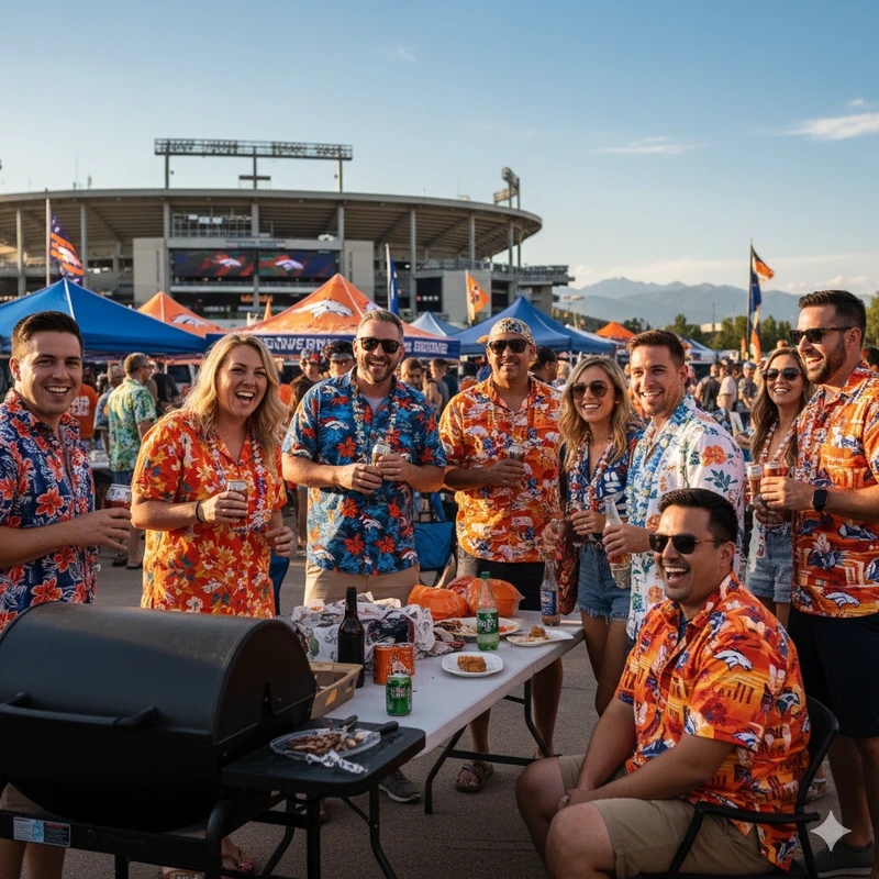 How Broncos Hawaiian Shirts Fit Tailgates and Watch Parties