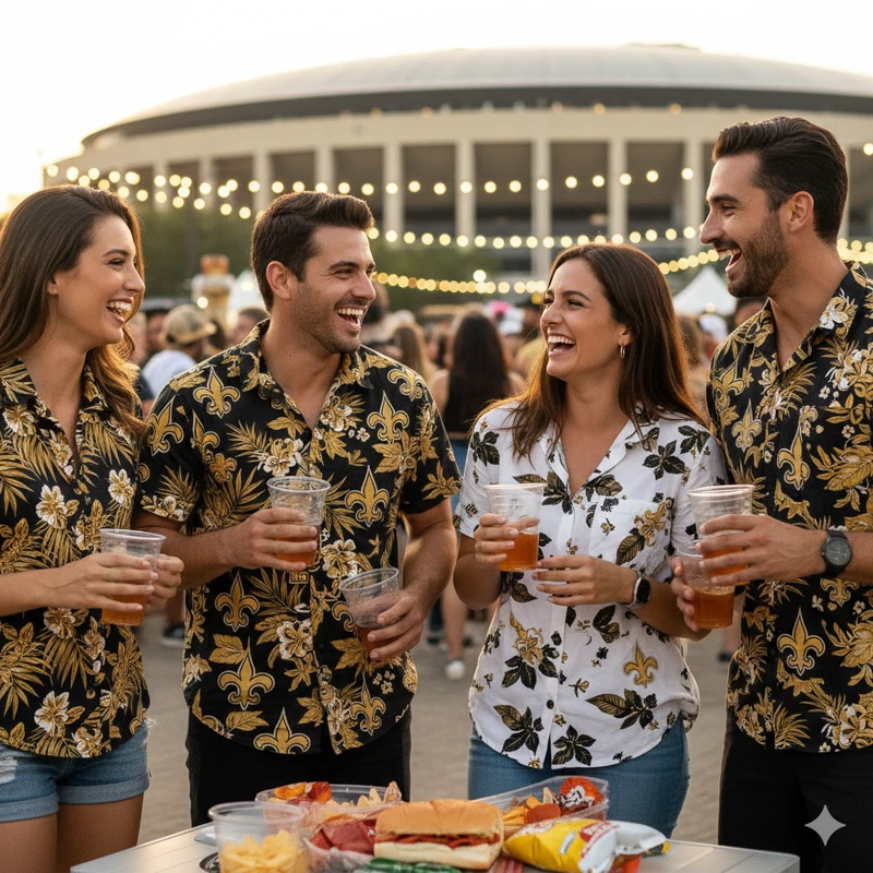 How Saints Hawaiian Shirts Fit Tailgates and Watch Parties