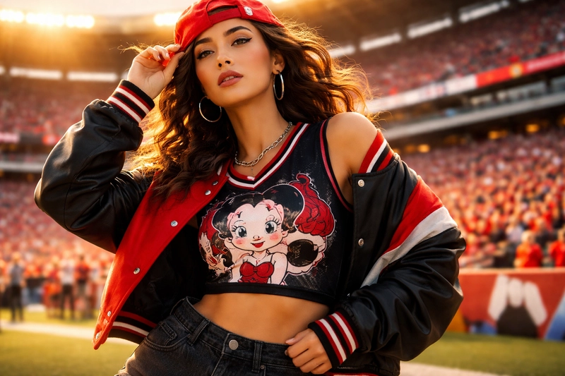 How to Style Betty Boop Inspired Football Outfits for Game Day