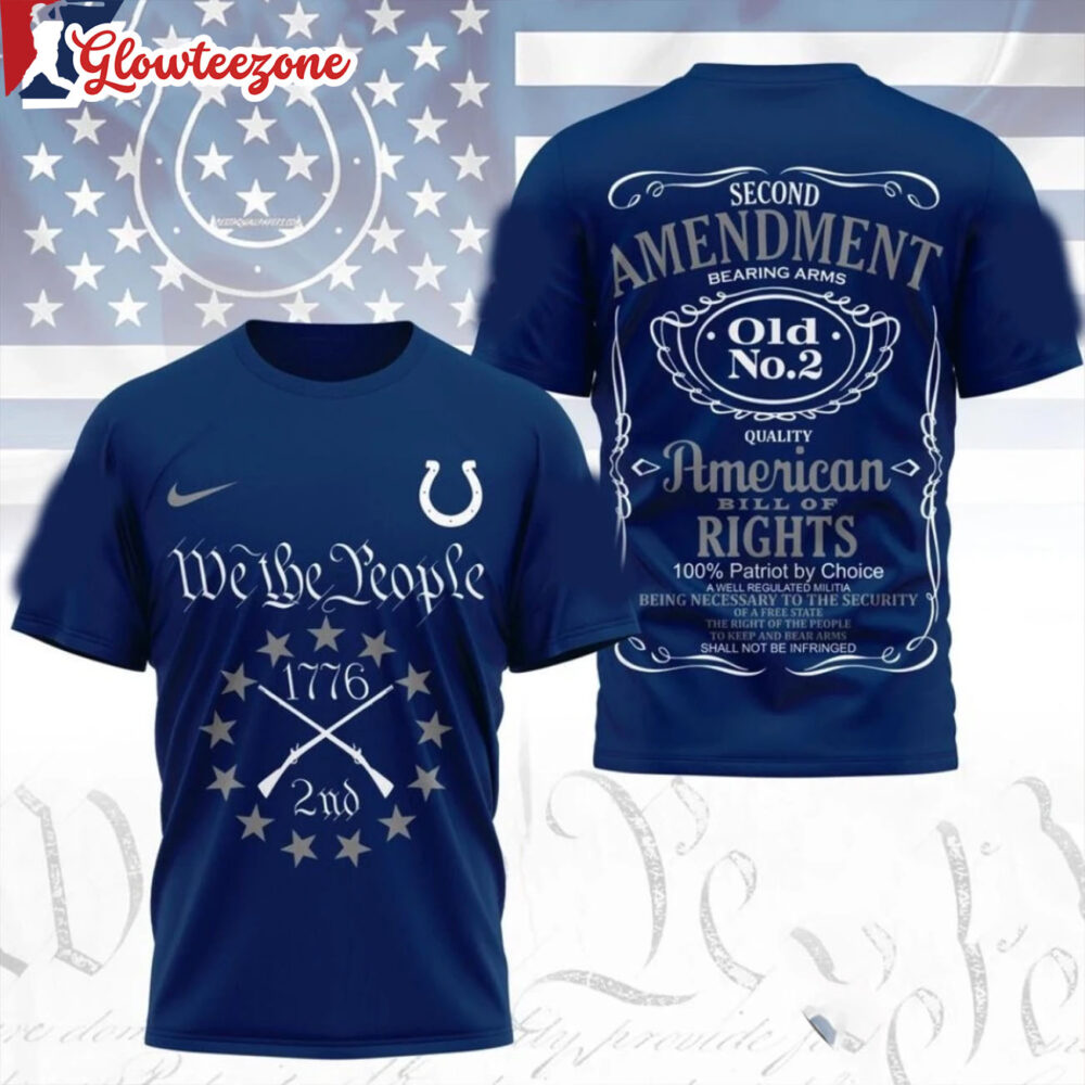 Indianapolis Colts NFL We The People 1779 2nd Second Amendment Logo All Over Print Shirt