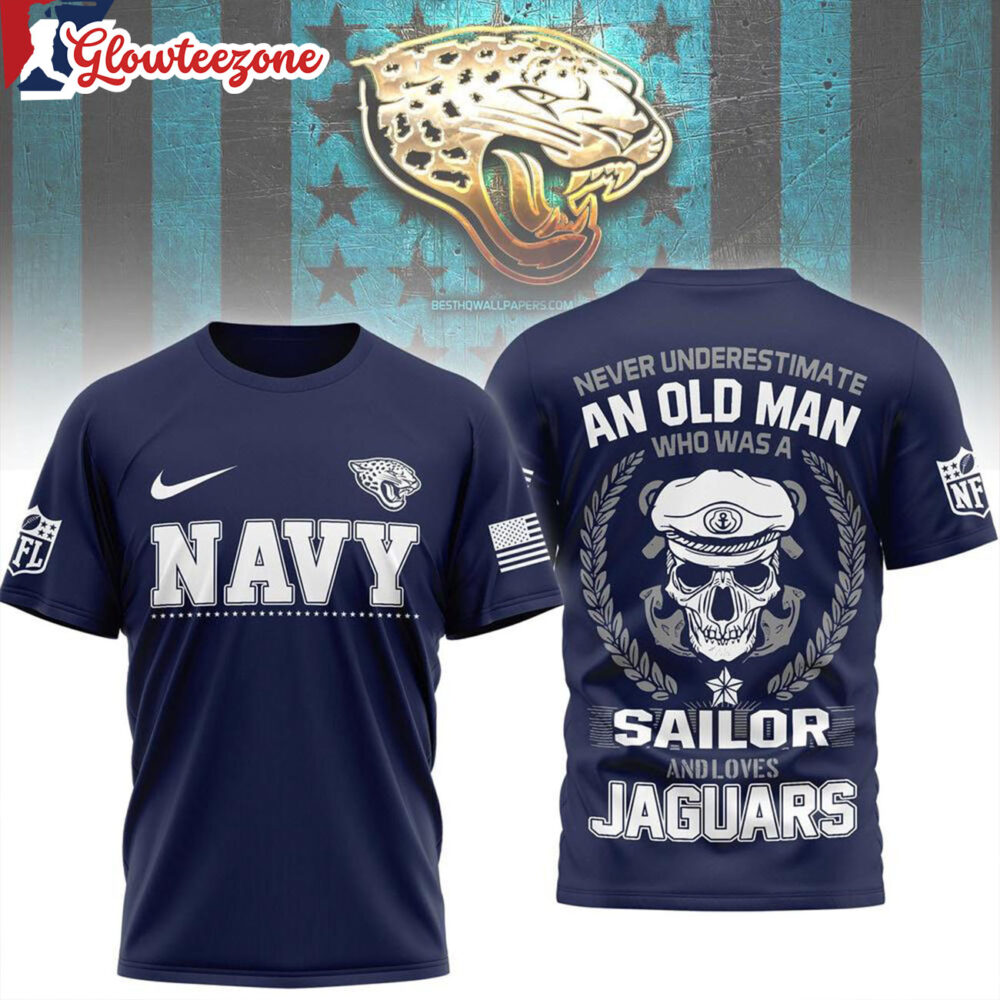 Jacksonville Jaguars Nfl Navy Veteran 2026 All Over Print Shirtxxx
