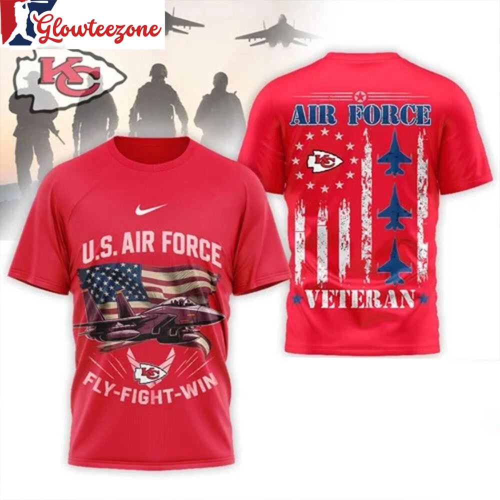Kansas City Chiefs 2026 US Air Force Fly Fight Win Veteran Special Edition All Over Print Shirt