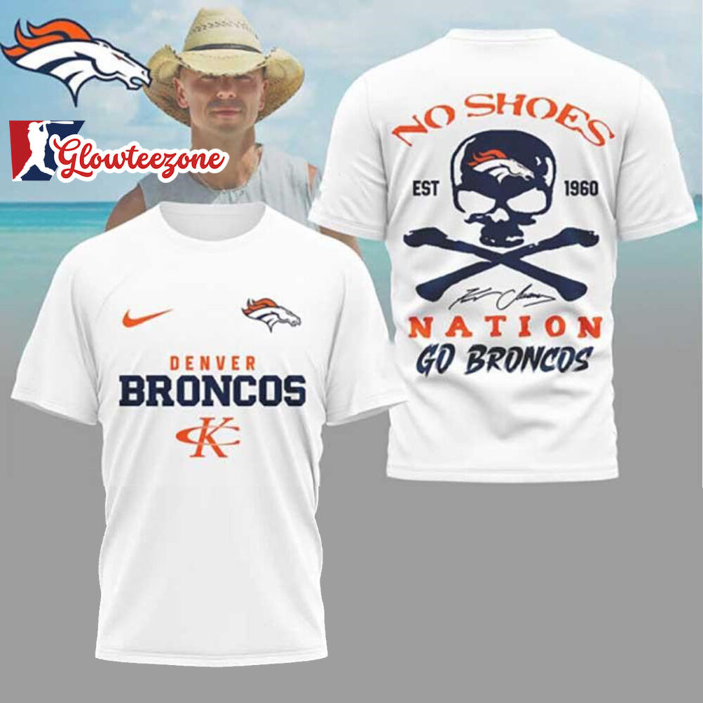 Kenny Chesney No Shoes Nation x Denver Broncos NFL 3D T Shirt Sweatshirt Hoodie