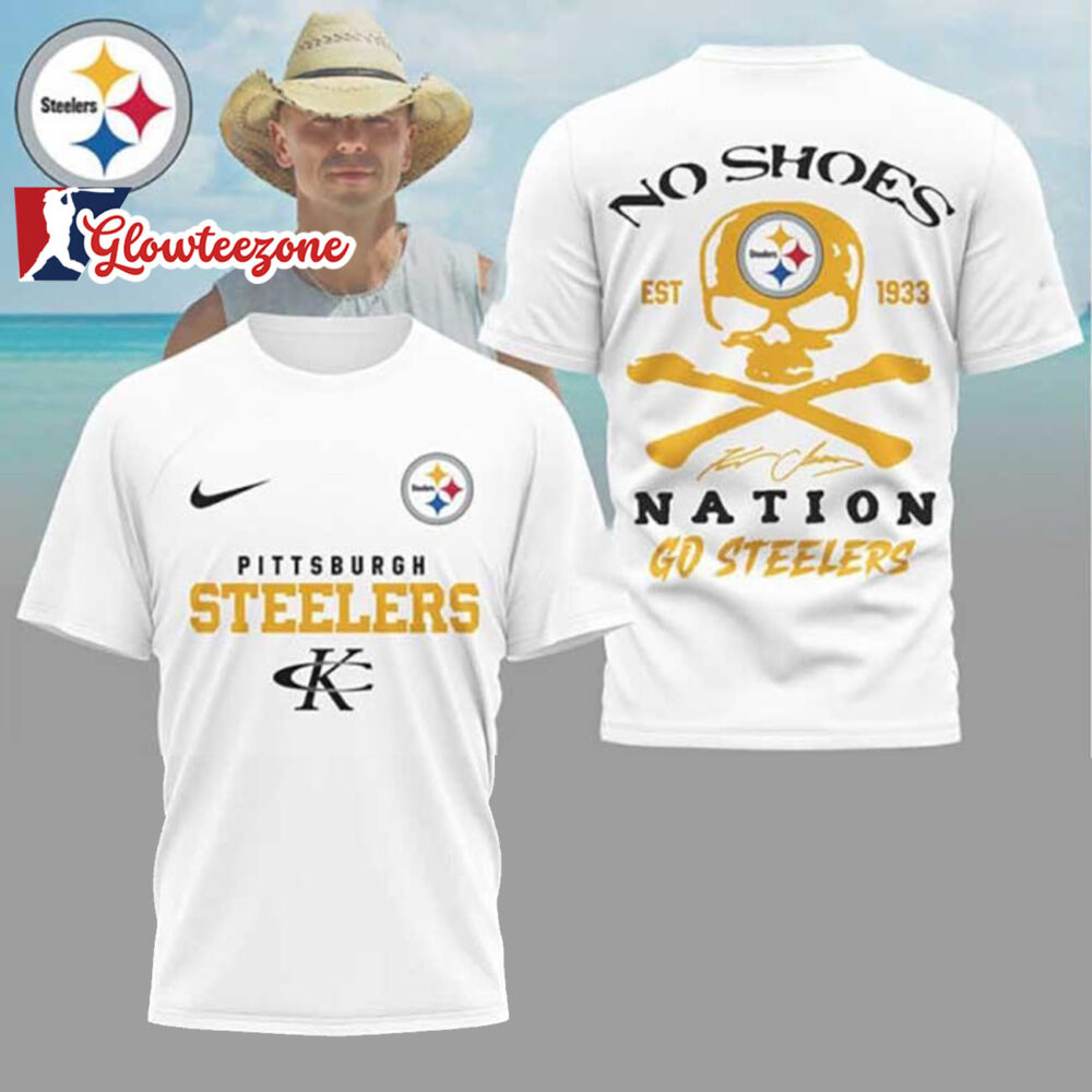 Kenny Chesney No Shoes Nation x Pittsburgh Steelers NFL 3D T Shirt Sweatshirt Hoodie