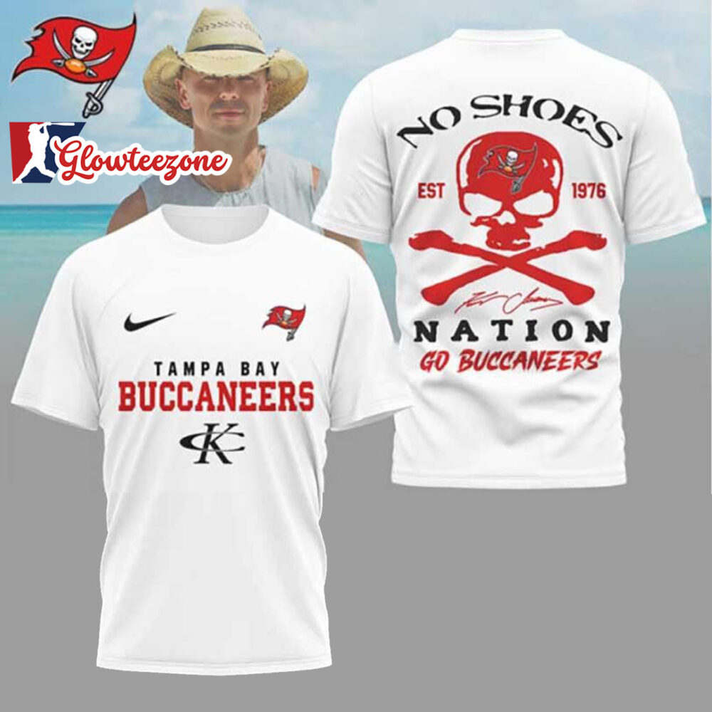Kenny Chesney No Shoes Nation x Tampa Bay Buccaneers Football NFL 3D T Shirt Sweatshirt Hoodie