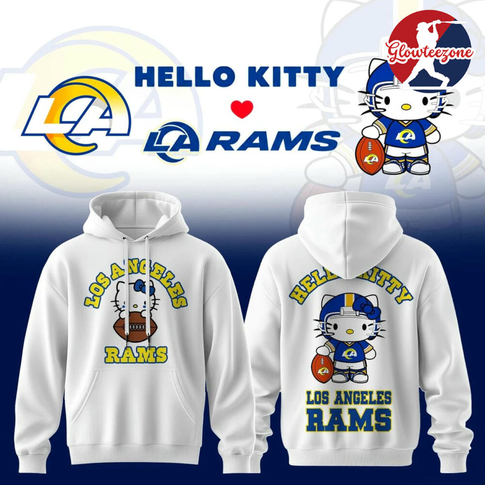 La Rams x Hello Kitty Cute Meets Game Day Hoodie