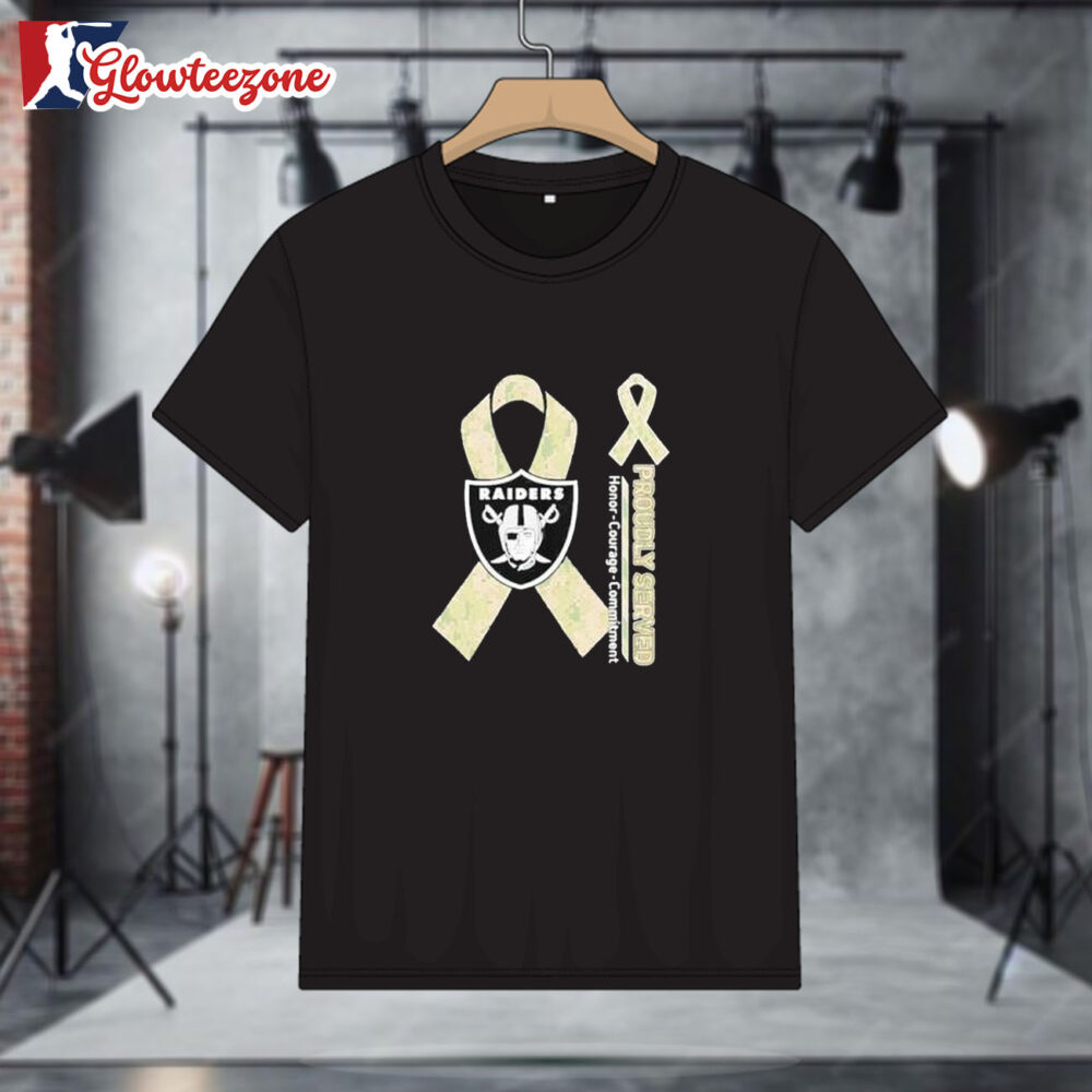 Las Vegas Raiders Proudly Served Honor Courage Commitment T Shirt Sweatshirt Hoodie 1