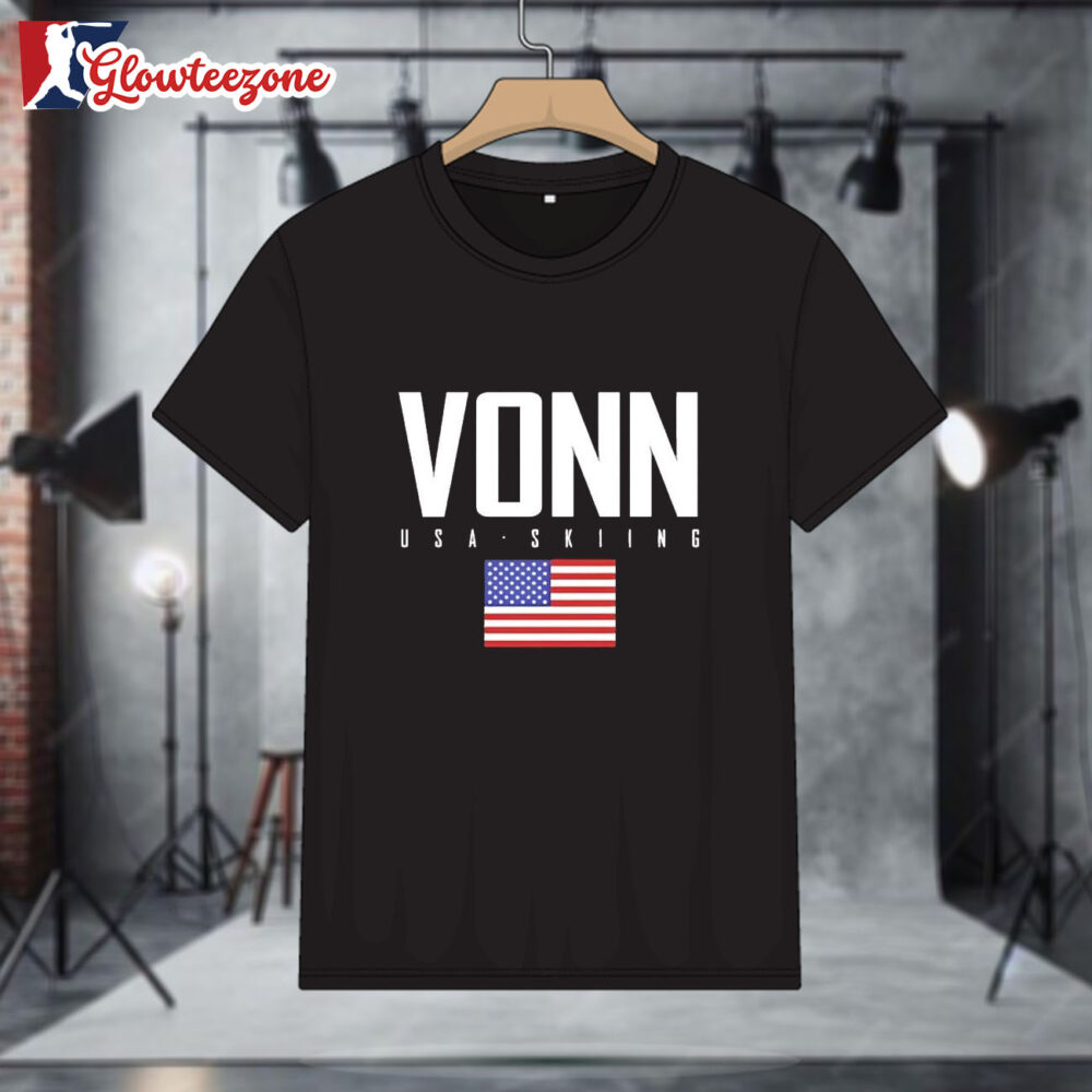 Lindsey Vonn Usa Skiing American Flag Shirt 1