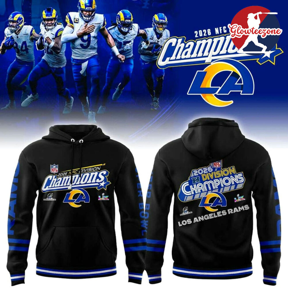 Los Angeles Rams 2026 NFC Division Champions Special Edition Blue Hoodie