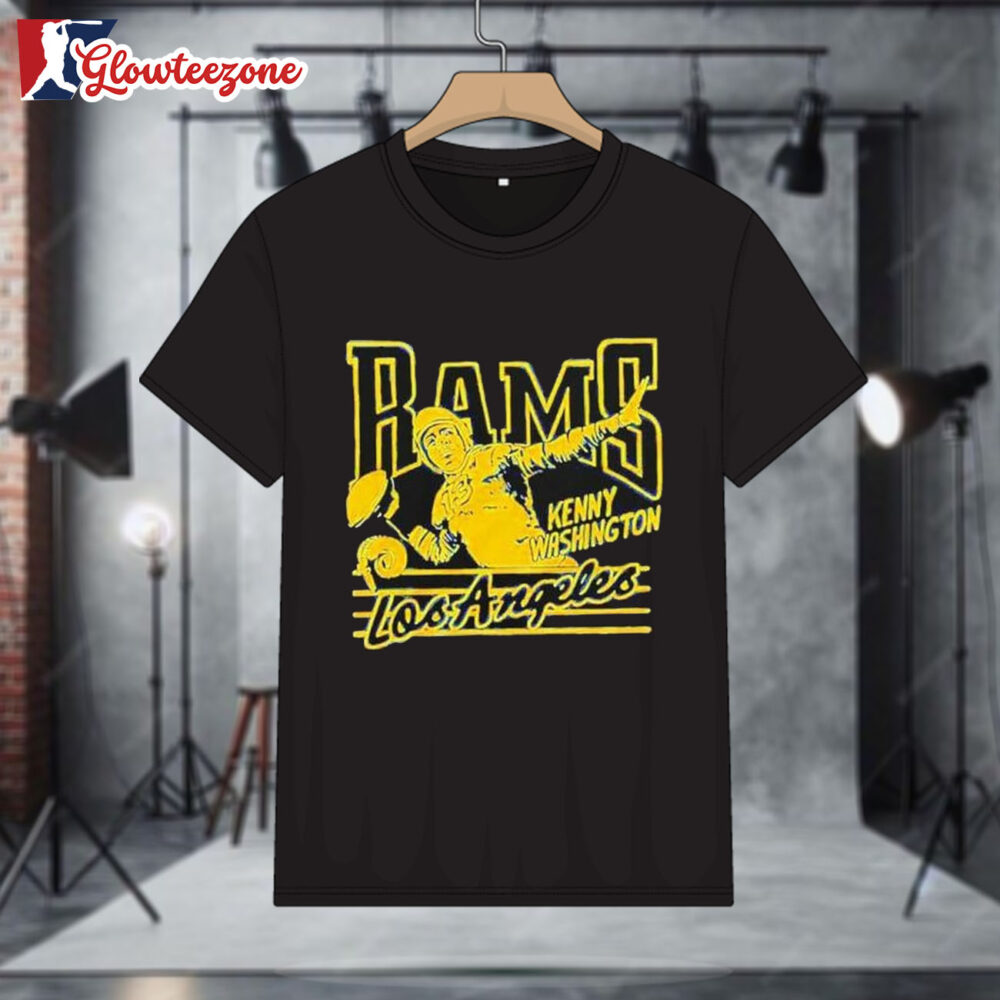 Los Angeles Rams Kenny Washington Legend Signature Cartoon Shirt 1