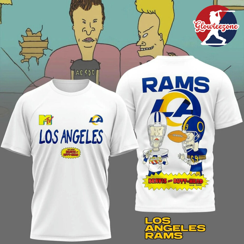 Los Angeles Rams x Funny Beavis And Butt head Edition T shirt