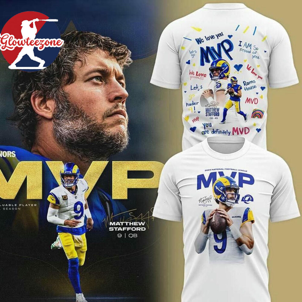 Matthew Stafford Los Angeles Rams 2025 Mvp Celebrate Two Sided Shirt