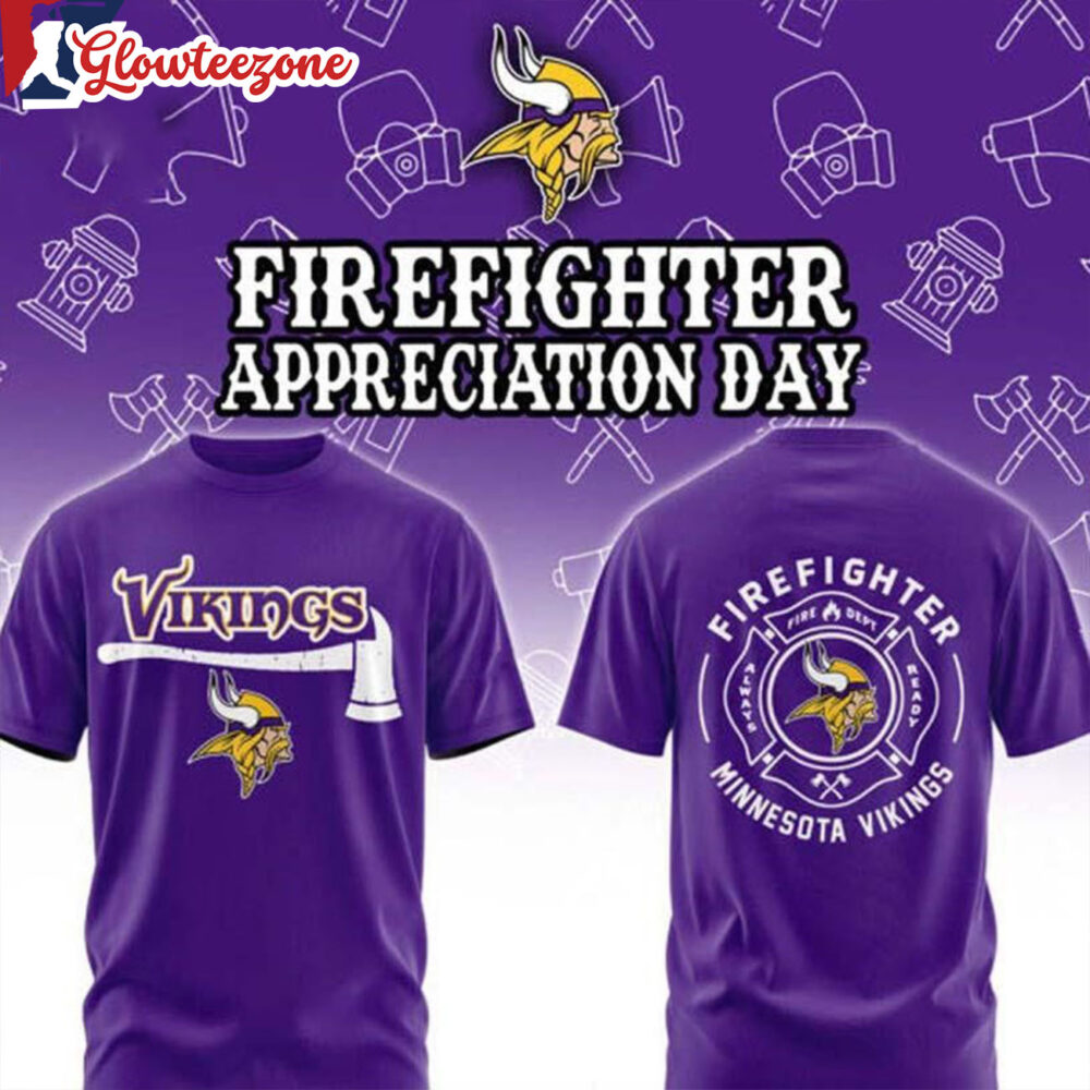Minnesota Vikings Firefighter Application 2026 Game Night All Over Print Shirtxxx
