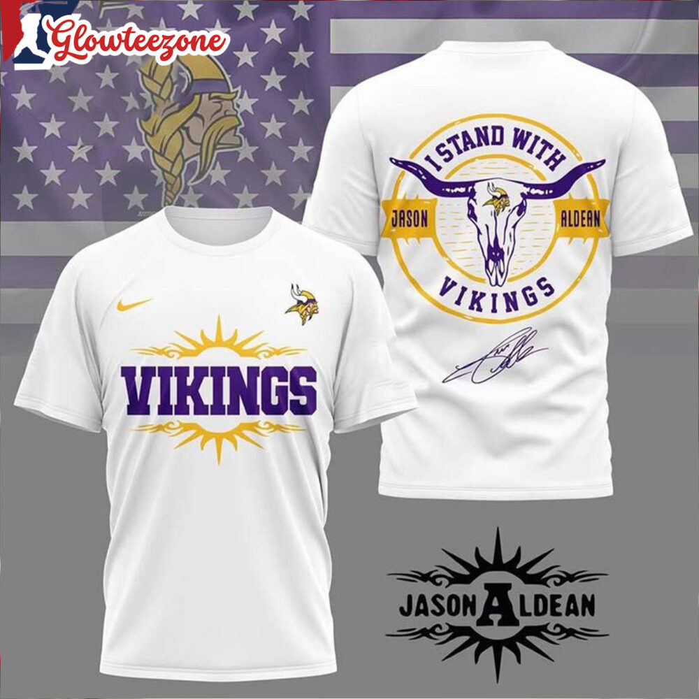 Minnesota Vikings NFL Jason Aldean All Over Print Shirt