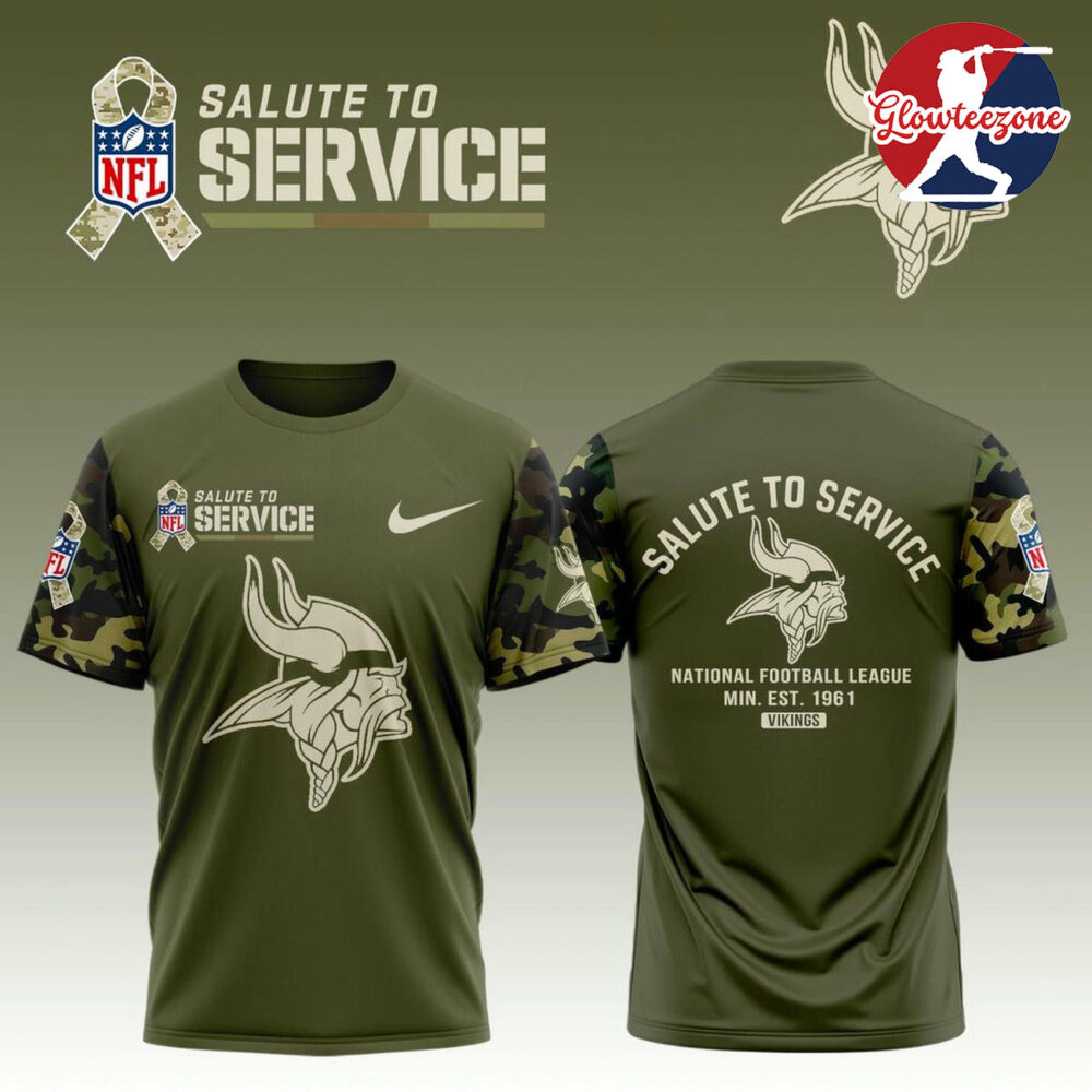 Minnesota Vikings Salute To Service Edition Shirt