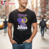 Minnesota Vikings in my veins Jesus in my heart diamond logo shirt 2