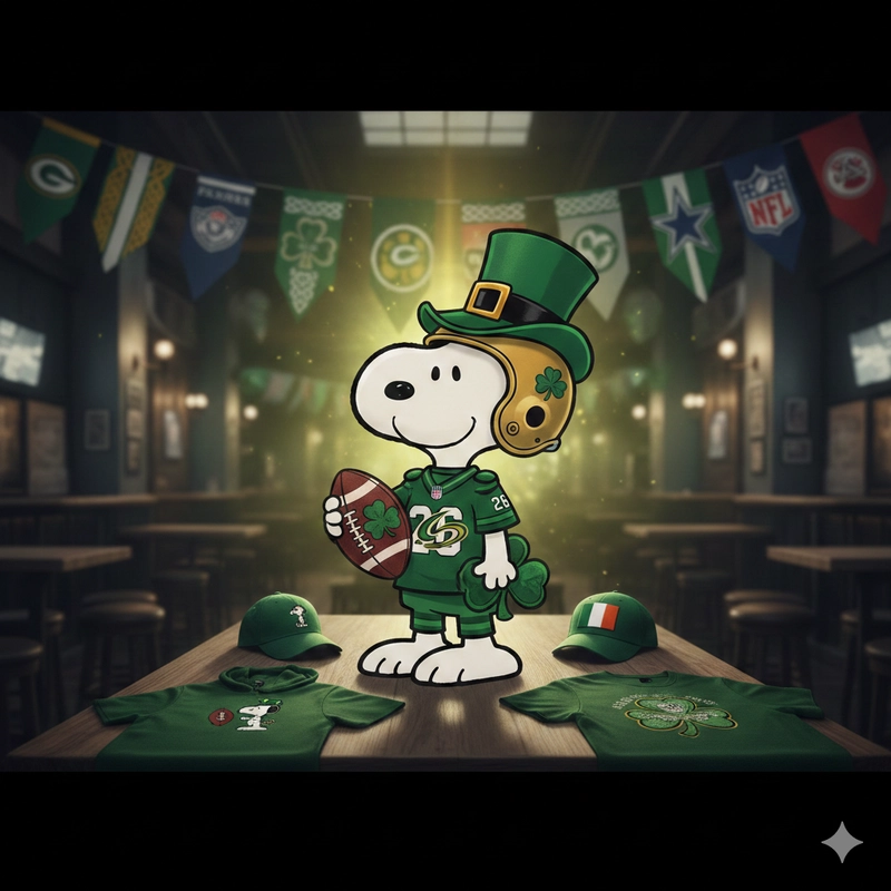 NFL Snoopy St. Patrick’s Day Fan Apparel Hub