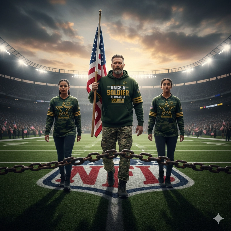 NFL US Army Once A Soldier Always A Soldier Apparel A Fan Expression Hub for Military Tribute Supporters
