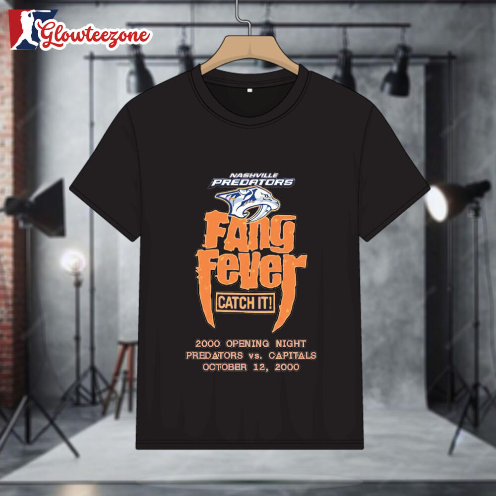 Nashville Predators Fang Fever Catch It T shirt 1