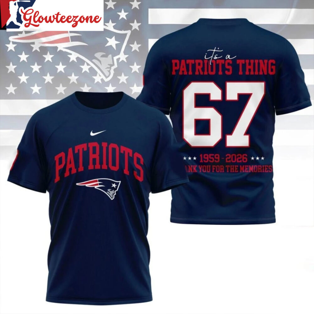 New England Patriots 2026 Nfl Legacy Tee Its A Patriots Thing 1933 2026 Thank You For The Memories All Over Print Shirt