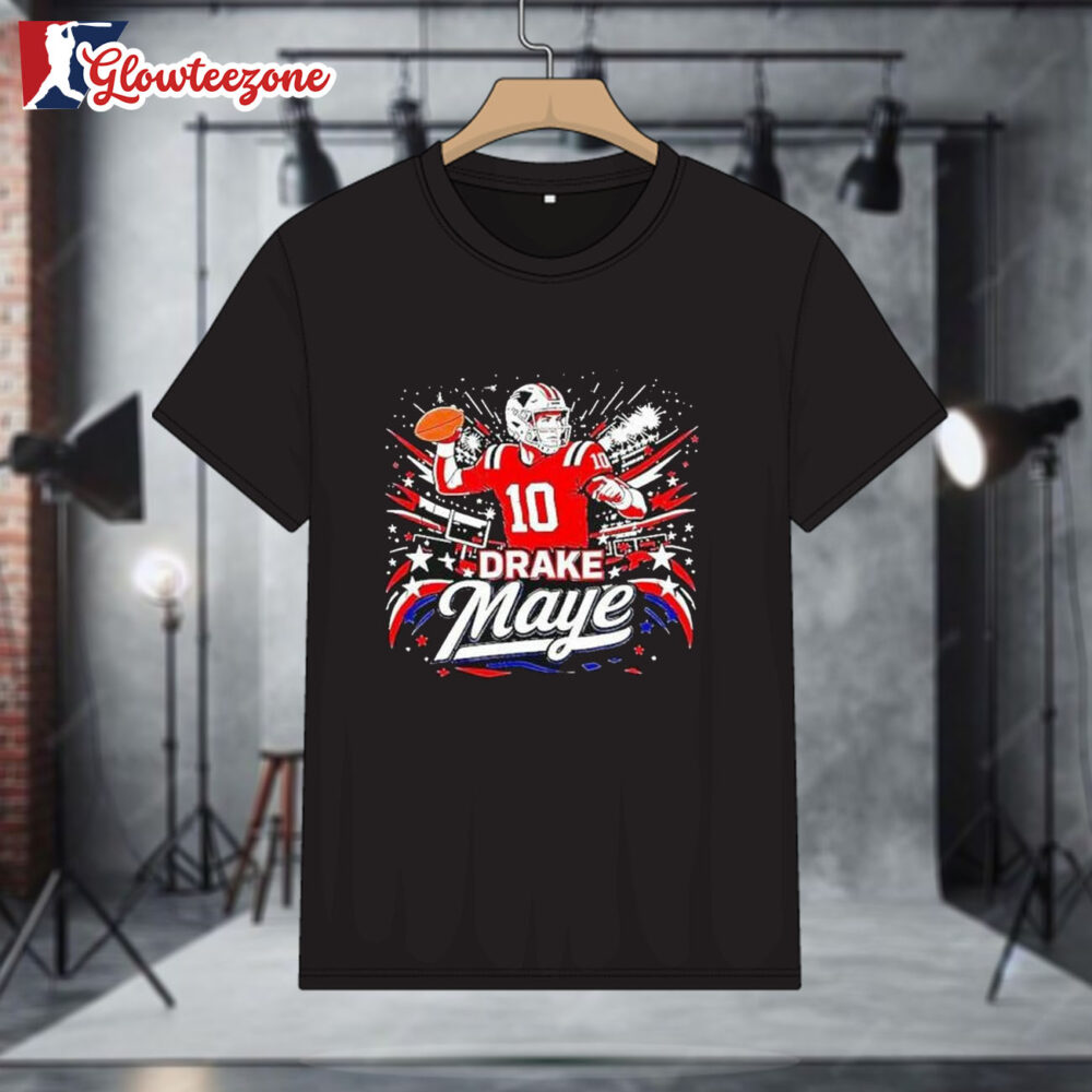 New England Patriots I Heart Drake Maye Super Bowl 2026 Fan Art Shirt 1
