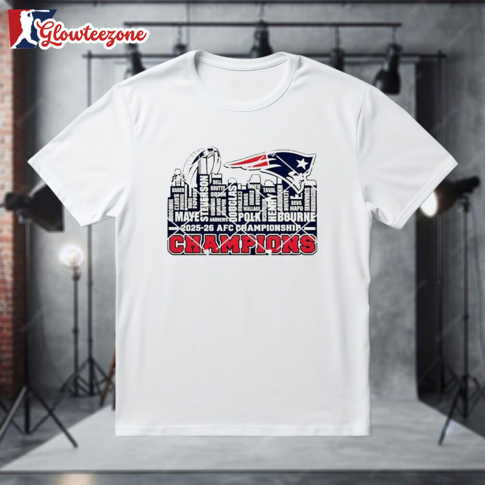 New England Patriots Skyline AFC East Division Champions Shirt 1