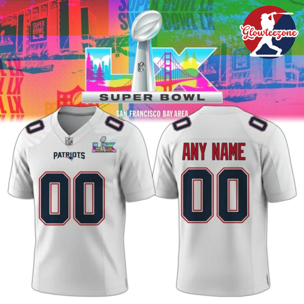 New England Patriots Super Bowl Lx Edition White Jersey