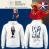 New England Patriots X Bad Bunny White Hoodie 2 New England Patriots X Bad Bunny White Hoodie