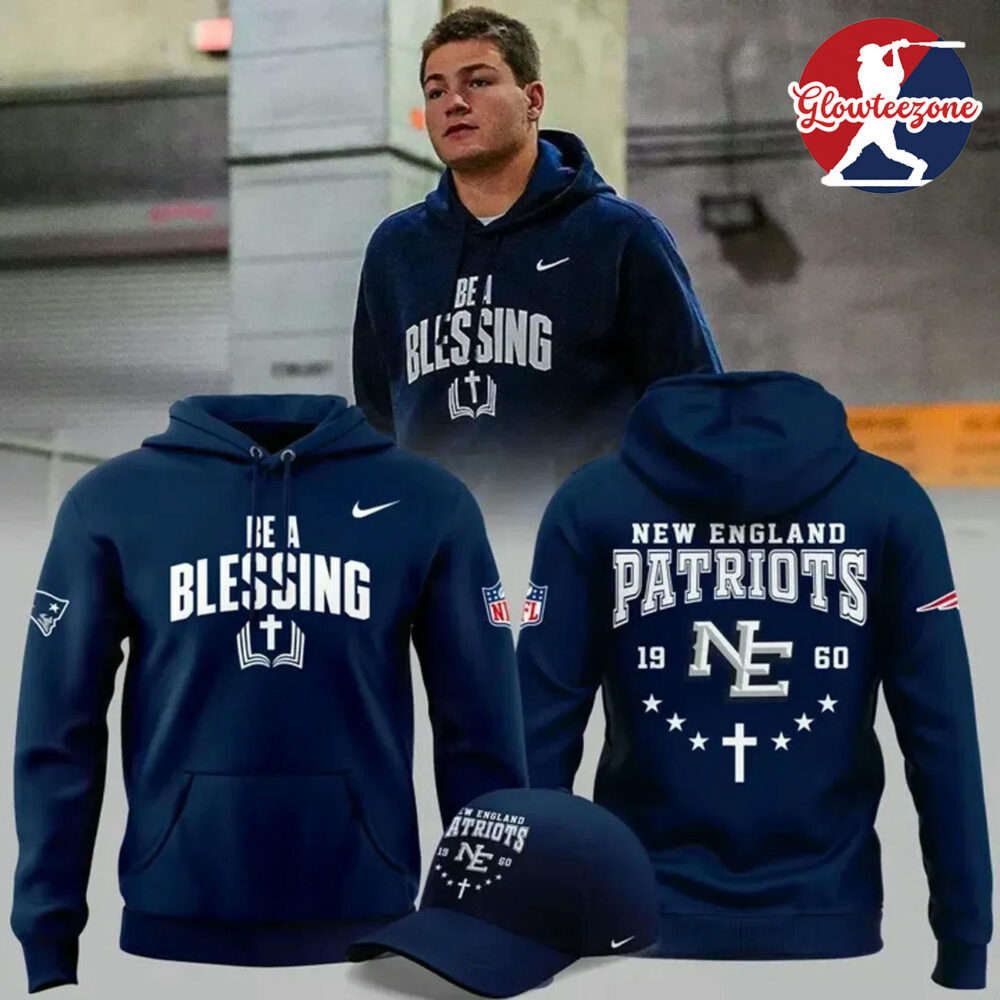 New England Patriots X Drake Maye Be A Blessing Edition Hoodie