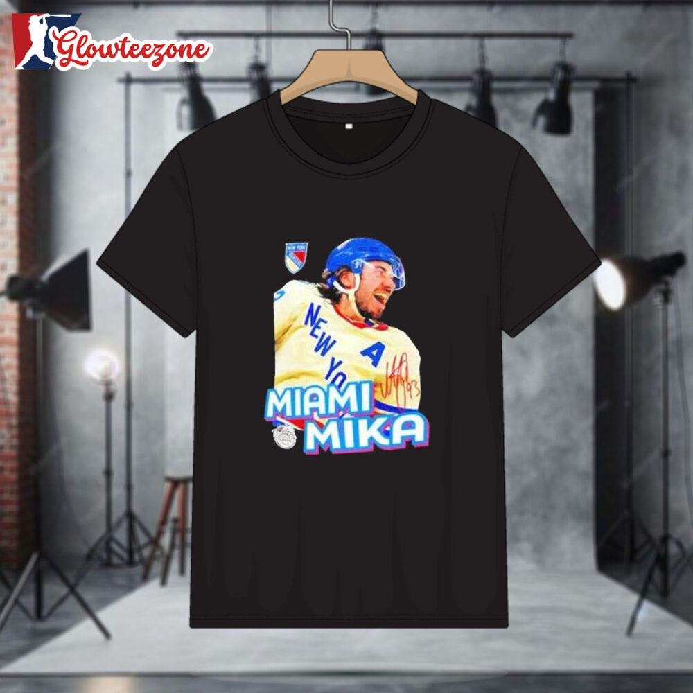 New York Rangers Mika Zibanejad Miami Mika T Shirt Sweatshirt Hoodie 1