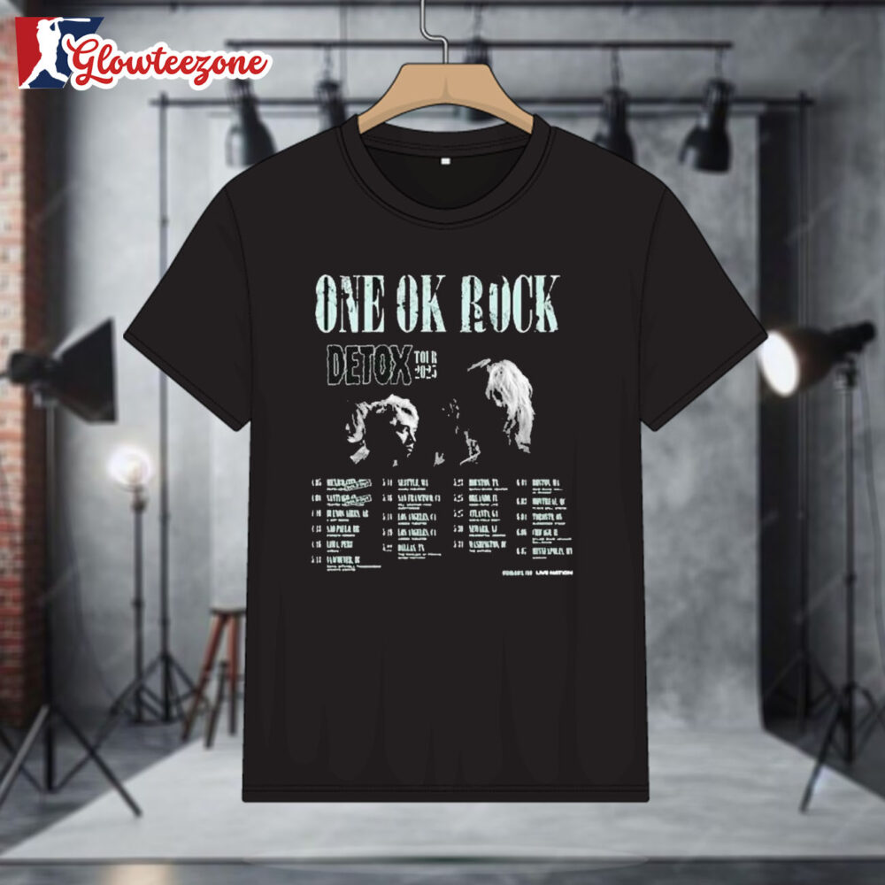 One Ok Rock Detox Tour 2025 Dates T shirts 1