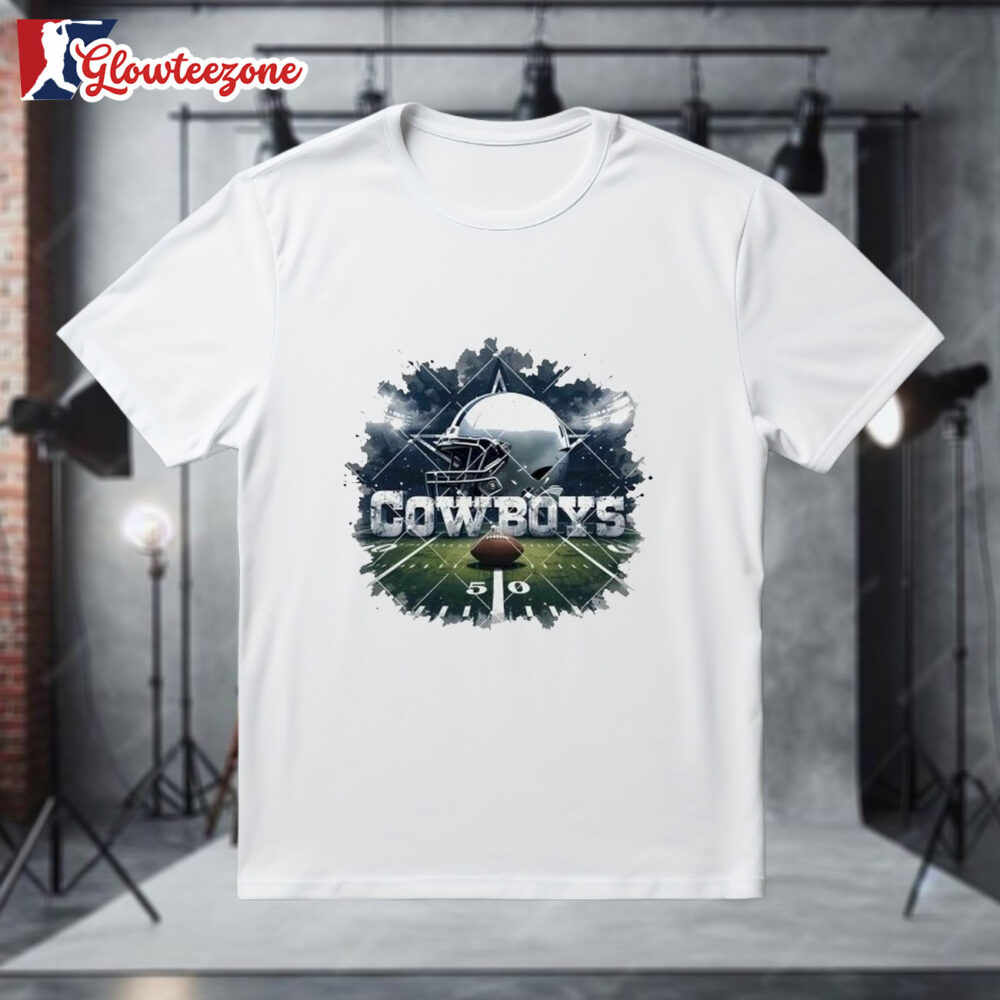 Original Dallas Cowboys Football Logo Dallas Cowboys Helmet T shirt 1