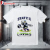 Original Seattle Seahawks Mascot Super Bowl Lx Champions Trophy T shirt 1