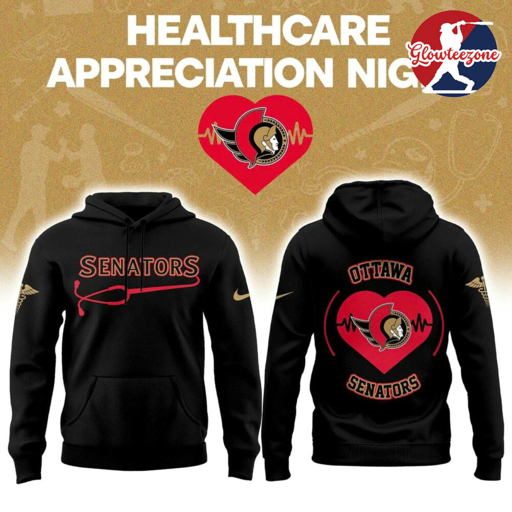 Ottawa Senators Healthcare Appreciation Night Black 3D T Shirt Sweatshirt Hoodie