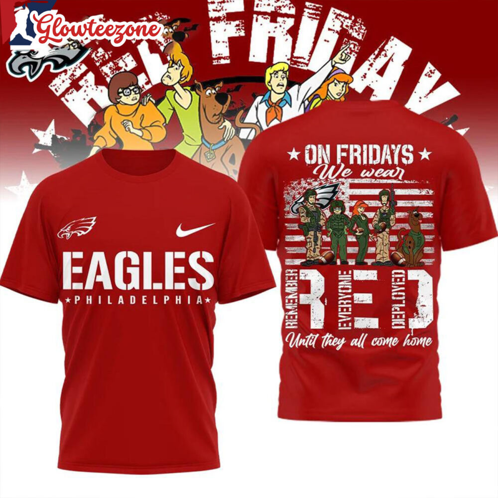 Philadelphia Eagles 2026 NFL Scooby Doo Red Friday Special New All Over Print Shirtxxx