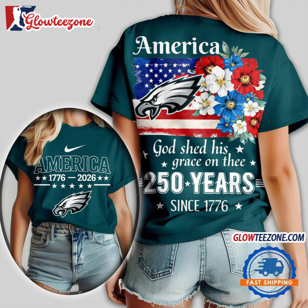 Philadelphia Eagles America God Shed His Grace On Thee Unisex T Shirt