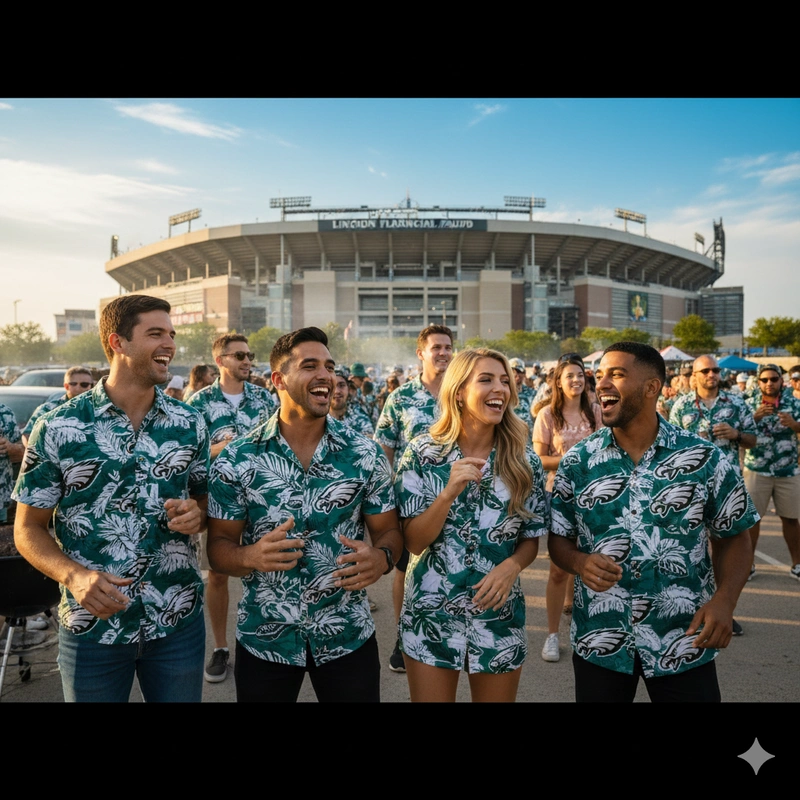 Philadelphia Eagles Hawaiian Shirt Designs and Prints
