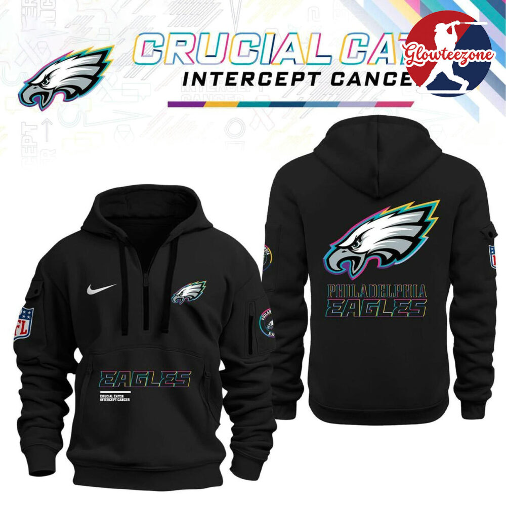 Philadelphia Eagles x Crucial Catch Intercept Cancer Hoodie