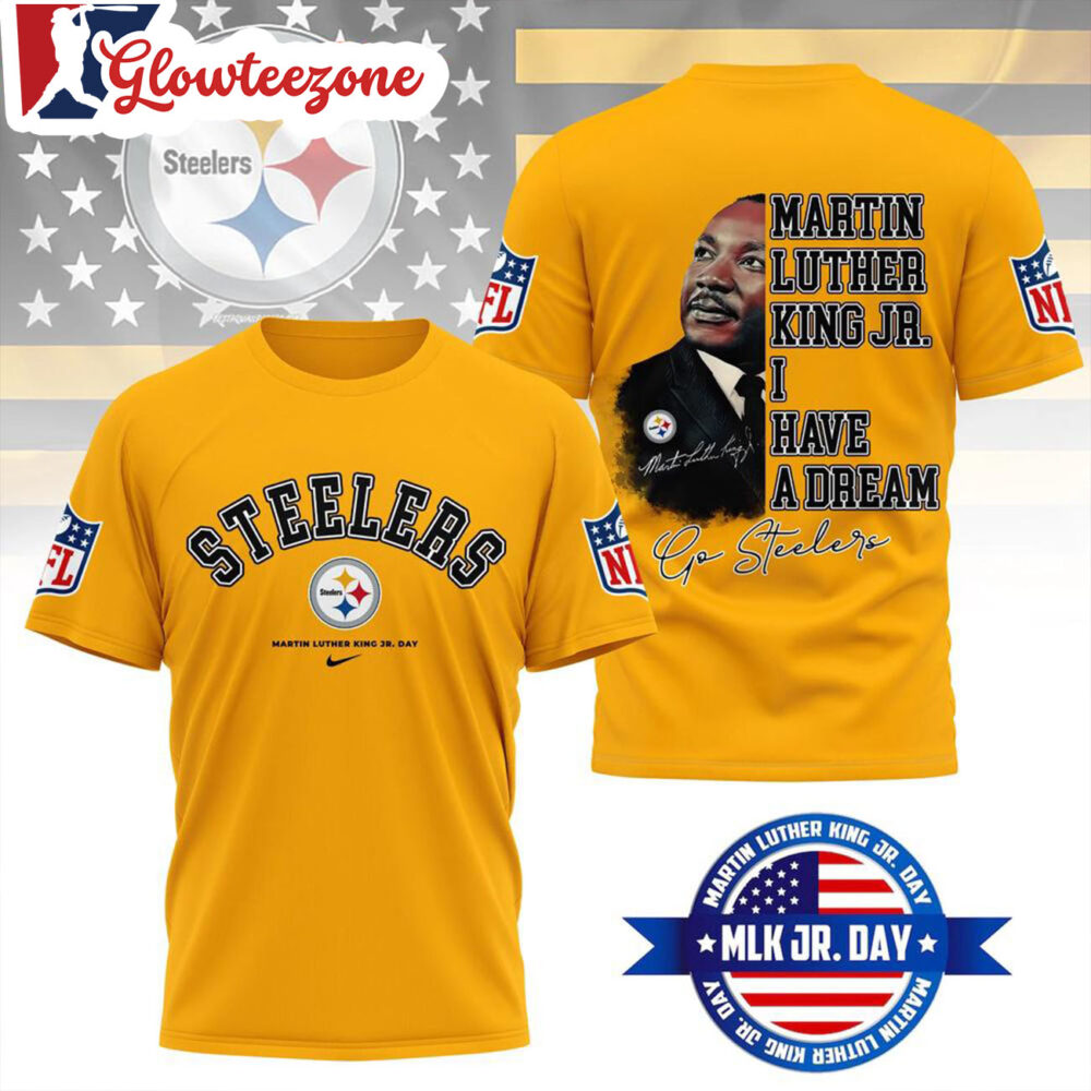 Pittsburgh Steelers 2026 NFL Martin Luther King Jr Day 3D T Shirt Sweatshirt Hoodie