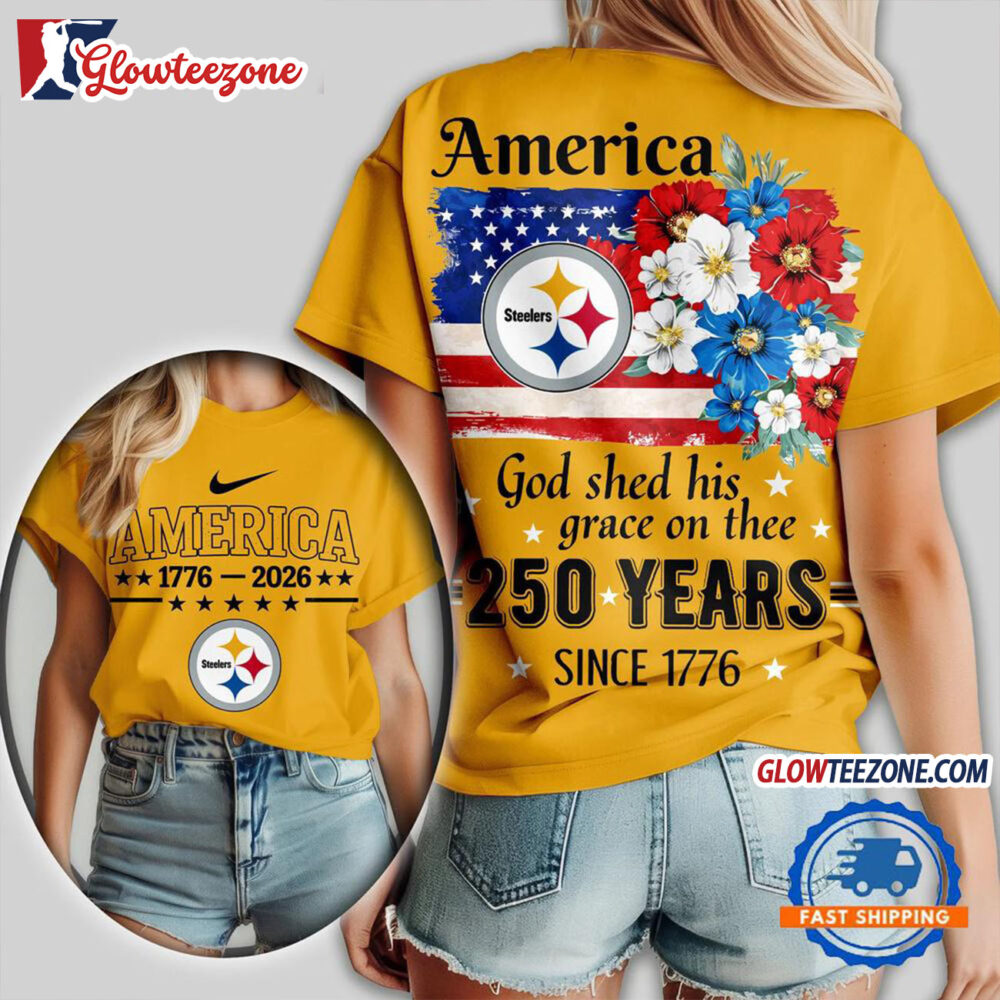 Pittsburgh Steelers America God Shed His Grace On Thee Unisex T Shirt