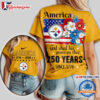 Pittsburgh Steelers America God Shed His Grace On Thee Unisex T Shirt